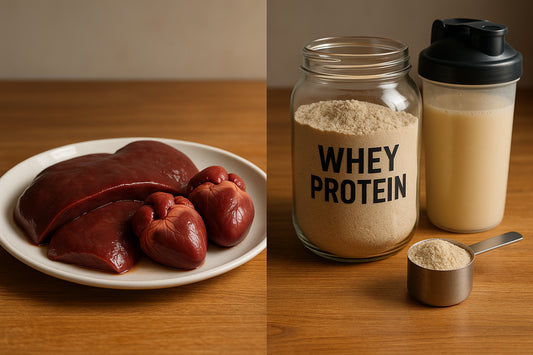 Organfleisch vs Whey Protein: Nährstoffe im Vergleich