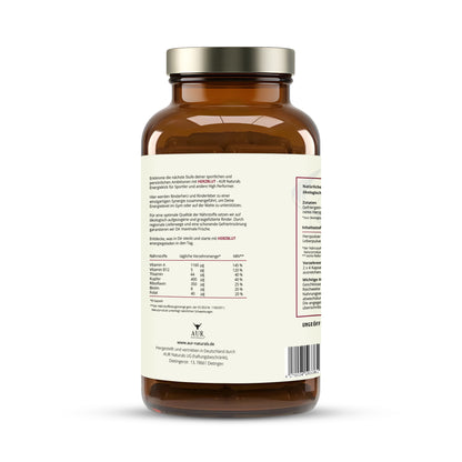 HERZBLUT BIO BEEF LIVER & BEEF HEART – Deutsche Rinderleber & Rinderherz für Sportler - Grasgefüttert aus ökologischer Haltung – Energie, Leistung, Blutbildung & Eisenstoffwechsel [240 Kapseln]